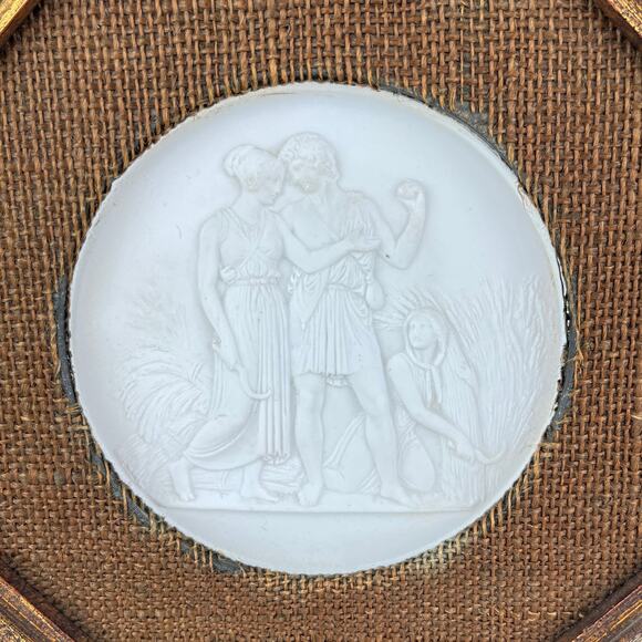 Royal Copenhagen White Bisque Porcelain Wall Plaque Relief Neoclassical - Picture 2 of 7